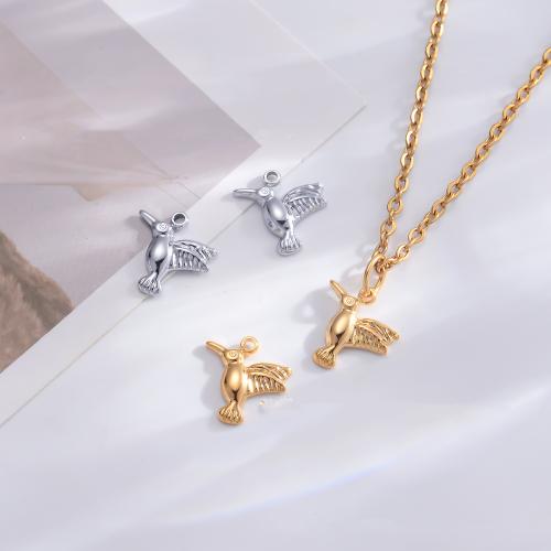 Pendentifs d'animaux en acier inoxydable , Acier inoxydable 304, Placage de couleur d'or, DIY, plus de couleurs à choisir Vendu par sac