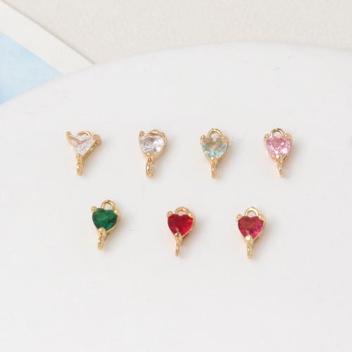 Pendentifs en laiton zircon cubique (CZ), Placage, DIY & pavé de micro zircon, plus de couleurs à choisir Vendu par sac