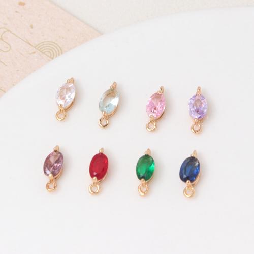 Raccord en laiton zircon cubique, Placage, DIY & pavé de micro zircon, plus de couleurs à choisir Vendu par sac