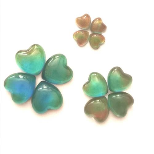 pendentif en verre , coeur, DIY & émail selon l'humeur, couleurs mélangées, 12mm, Vendu par PC