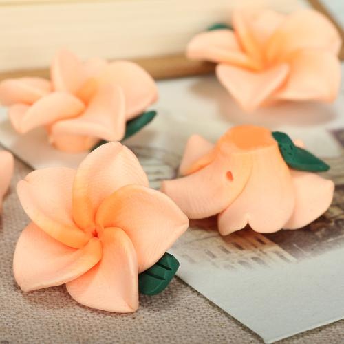 Accessoire de cheveux résultats bricolage, argile de polymère, fleur, DIY, plus de couleurs à choisir, 25mm Vendu par sac