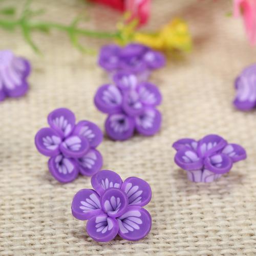 Accessoire de cheveux résultats bricolage, argile de polymère, fleur, DIY, plus de couleurs à choisir Vendu par sac