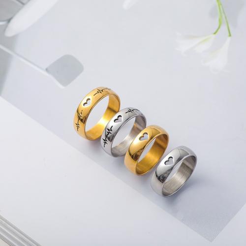 Acier inoxydable 304 bague, Placage, unisexe & normes différentes pour le choix & styles différents pour le choix Vendu par PC