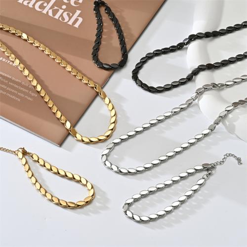 Acier inoxydable 304 Collier et bracelet, Placage, bijoux de mode & unisexe & styles différents pour le choix, Vendu par PC