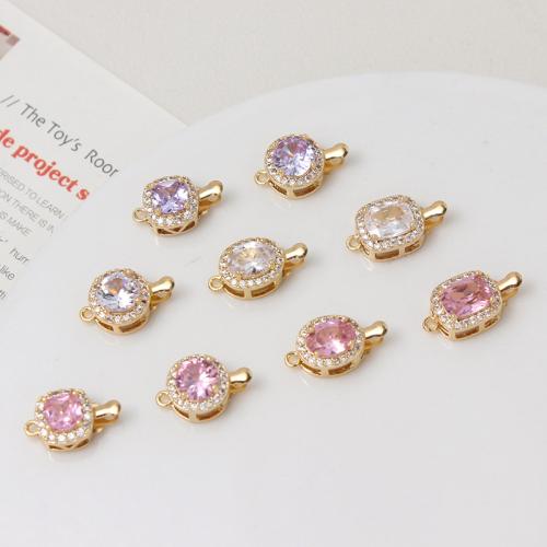 Brass Clasp Findings, plated, DIY & micro pave cubic zirconia 