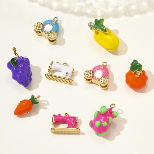 Enamel Stainless Steel Pendant, 304 Stainless Steel, gold color plated, DIY 