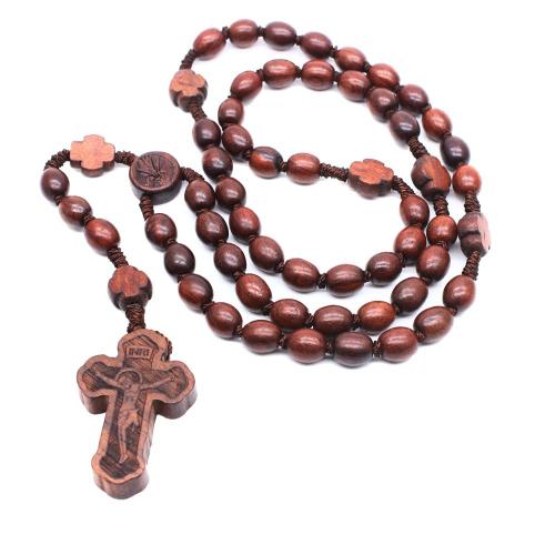 Rosary Necklace, bois, croix, bijoux de mode, plus de couleurs à choisir cm, Vendu par PC