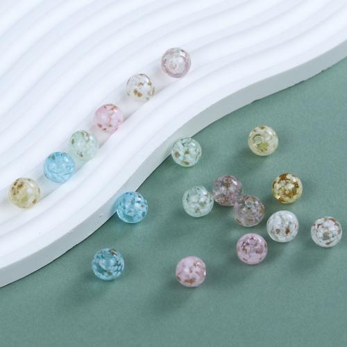 Perles murano faites à la main , chalumeau, Placage de couleur d'or, DIY, plus de couleurs à choisir Vendu par sac