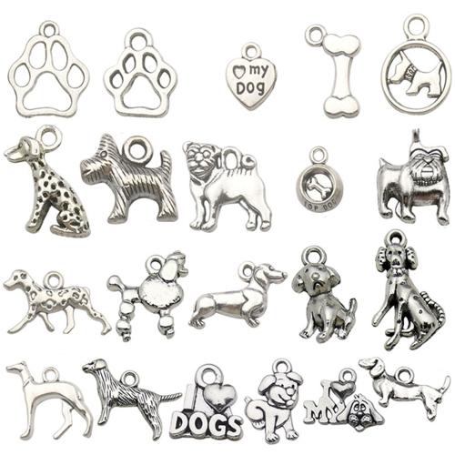 Zinc Alloy Animal Pendants, antique silver color plated, DIY 