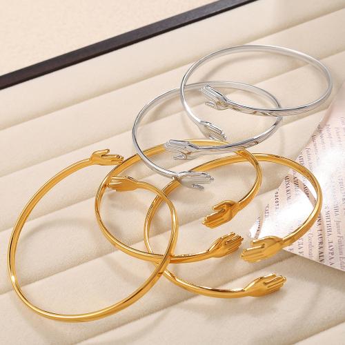 Bracelet en acier inoxydable, Acier inoxydable 304, Placage de couleur d'or, bijoux de mode, plus de couleurs à choisir, Vendu par PC