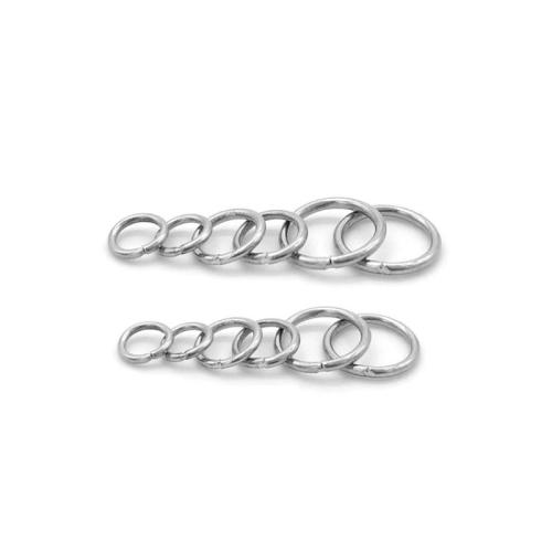 Acier inoxydable fermé Anneau, beignet, couleur originale Vendu par sac