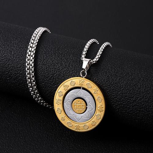 304 Edelstahl Halskette, plattiert, Modeschmuck & unisex, keine, Länge:ca. 23.6 ZollInch, verkauft von PC