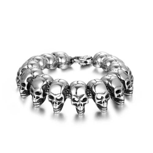 Acier inoxydable 304 bracelet, crane, poli, bijoux de mode & normes différentes pour le choix & pour homme, Vendu par PC