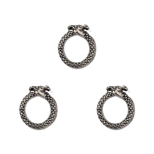 Bijoux pendentifs en Zinc alliage , alliage de zinc, dragon, Plaqué de couleur d'argent, DIY Vendu par sac