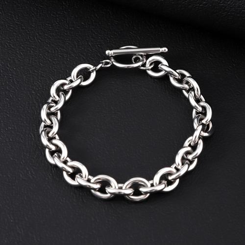 Acier inoxydable 304 bracelet, poli, bijoux de mode & unisexe, couleur originale Vendu par PC