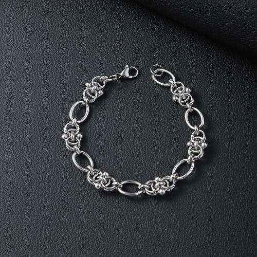 Acier inoxydable 304 bracelet, bijoux de mode & unisexe, couleur originale Vendu par PC