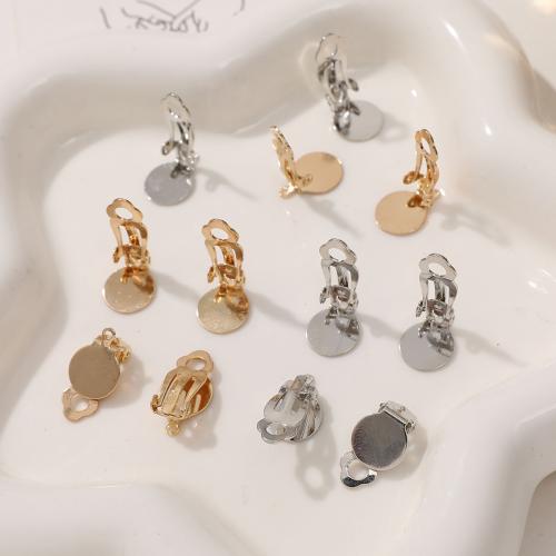 Clips de Acero Inoxidable para Pendientes , acero inoxidable 304, chapado en color dorado, Bricolaje, más colores para la opción, 20x7mm, 10PCs/Bolsa, Vendido por Bolsa