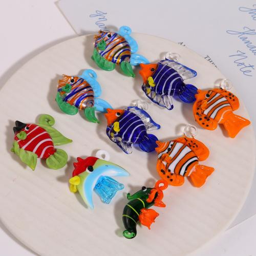 Кулоны лэмпворк в форме животного, Лэмпворк, плакирован золотом, DIY, Много цветов для выбора продается PC[