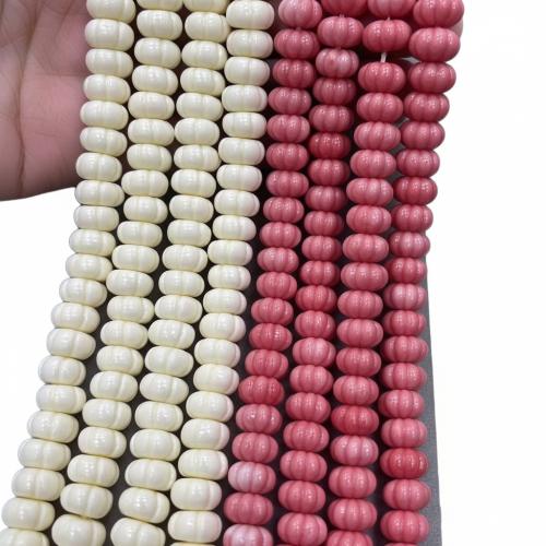 Shell Powder Perle, Kürbis, DIY, keine, 7x10mm, 100PCs/Tasche, verkauft von Tasche