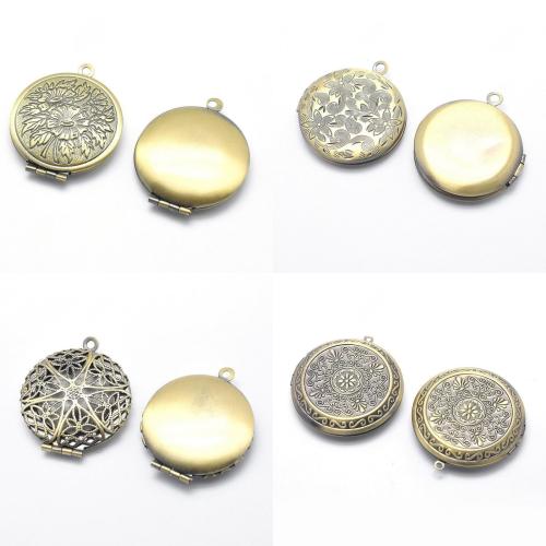 Pendentif médaillon en laiton, Rond, Placage, DIY, plus de couleurs à choisir Vendu par sac