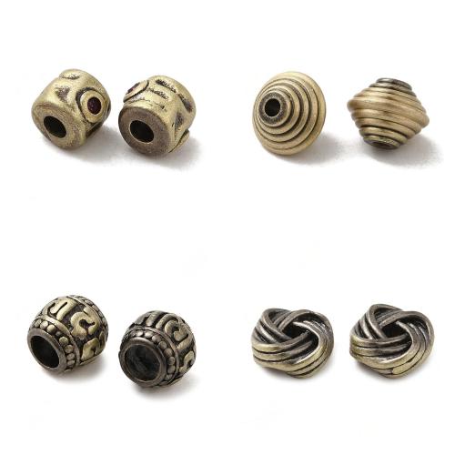 Beaucoup de perles de cuivre, laiton, Placage, DIY, plus de couleurs à choisir Vendu par sac