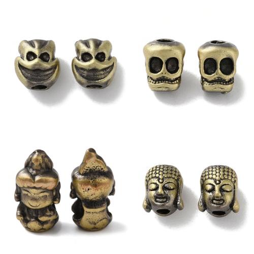 Beaucoup de perles de cuivre, laiton, Placage, DIY, plus de couleurs à choisir Vendu par sac