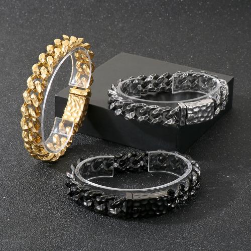 Acier inoxydable 304 bracelet, Placage, Vintage & pour homme, plus de couleurs à choisir Vendu par PC