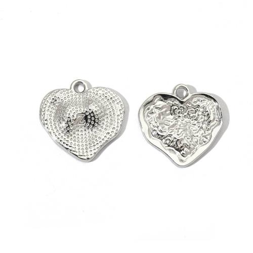 Colgantes del corazón de acero inoxidable, acero inoxidable 304, chapado, Bricolaje & diferentes estilos para la opción, Vendido por UD
