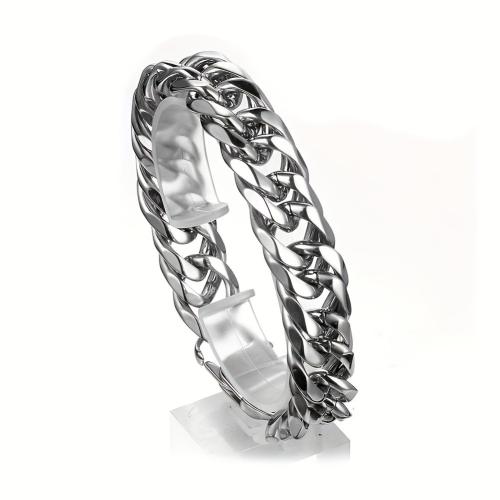 Acier inoxydable 304 bracelet, poli, normes différentes pour le choix & pour homme, Vendu par PC