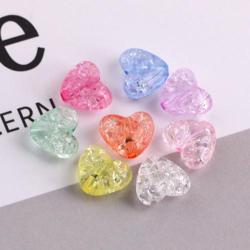 Crackle Acrylic Beads, gold color plated, DIY 