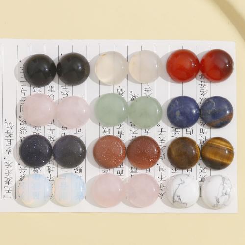 Cabochons en pierres précieuses, Pierre naturelle, Placage de couleur d'or, DIY, plus de couleurs à choisir Vendu par sac