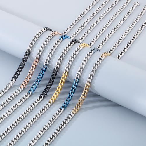 Bracelets en acier inoxydable, Acier inoxydable 304, Bracelet & collier, Placage de couleur d'or, bijoux de mode, plus de couleurs à choisir, Vendu par PC