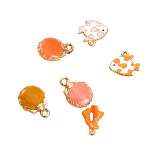 Colgantes de esmalte de la aleación del cinc, aleación de zinc, chapado, Bricolaje, más colores para la opción, 100PCs/Bolsa, Vendido por Bolsa