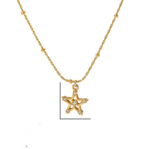 ステンレス鋼のジュエリーネックレス, 304ステンレススチール, メッキ, ファッションジュエリー & ライン石のある, 無色, 売り手 パソコン