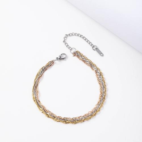 acero inoxidable 304 Pulsera, Recubrimiento iónico al vacío, cadena de ondas & Joyería & unisexo, Vendido por UD