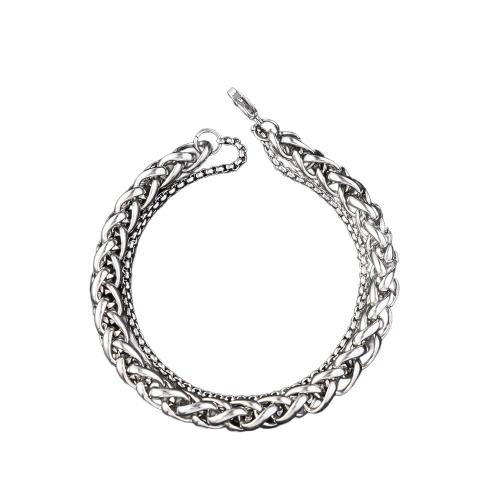 acero inoxidable 304 Pulsera, pulido, Joyería & para hombre, color original, 210x8mm, Vendido por UD