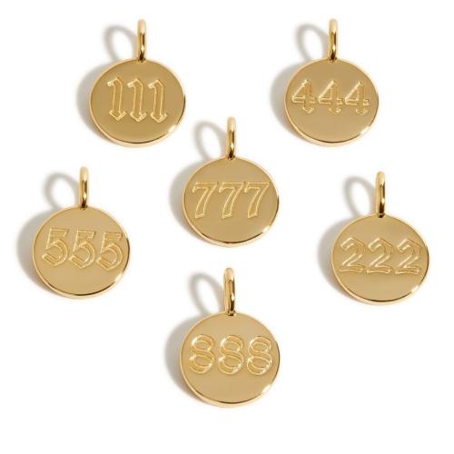 Stainless Steel Pendants, 304 Stainless Steel, gold color plated, DIY 12mm 