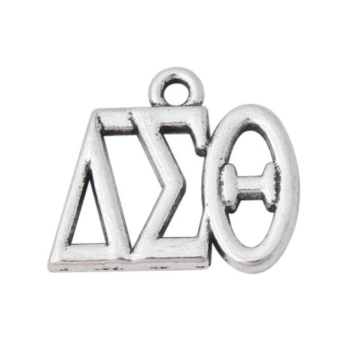 Pendentif alphabet en zinc, alliage de zinc, Lettre d’alphabet, Placage, DIY, plus de couleurs à choisir Vendu par PC