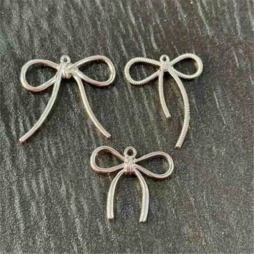 Zinc Alloy Bowkont Pendants, Bowknot, plated, DIY 