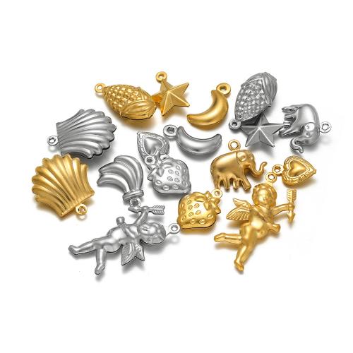Stainless Steel Pendants, 304 Stainless Steel, gold color plated, DIY 