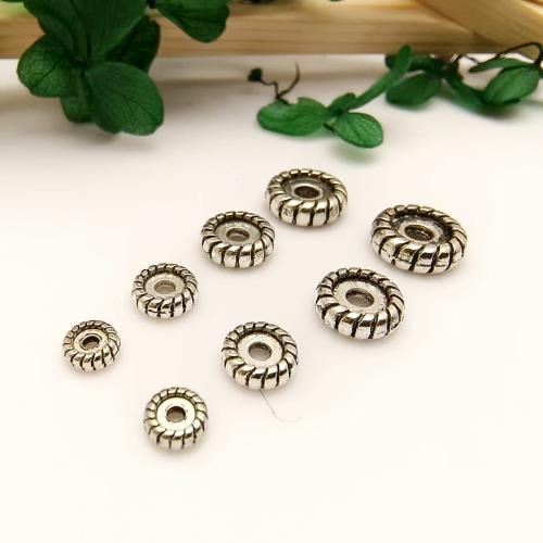 Разделитель бусин Рондель из цикового сплава, цинковый сплав, Круглая форма, Другое покрытие, DIY & разный размер для выбора, продается PC