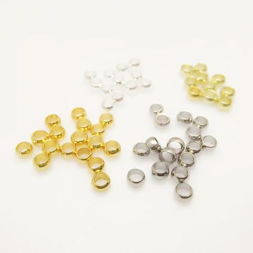 真鍮の圧着のビーズ, 銅, メッキ, DIY & 異なるサイズの選択, 無色, 売り手 パソコン