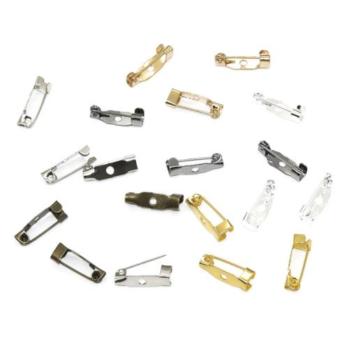 Iron Brooch Findings, plated, DIY [