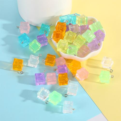 Смола ювелирные изделия Кулон, канифоль, Геометрический узор, DIY & разный размер для выбора, Много цветов для выбора, продается PC