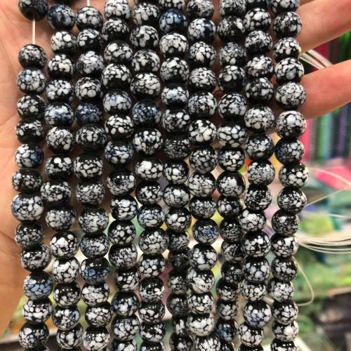 Handgefertigte Lampwork Perlen, Barock, poliert, DIY, keine, 8-12mm, Länge:37 cm, verkauft von Strang