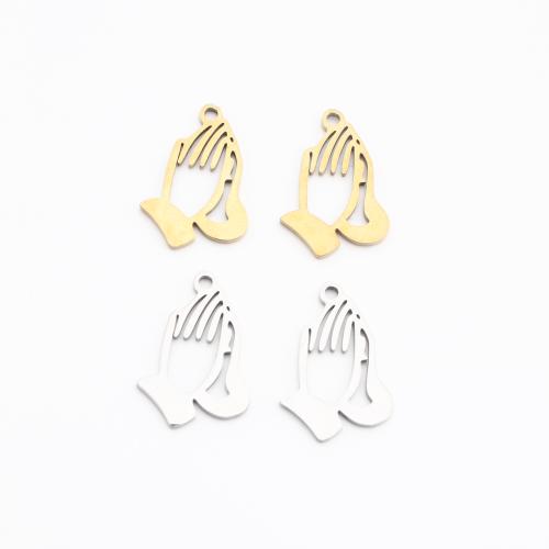 Кулоны из нержавеющей стали, Нержавеющая сталь 304, Рука, Другое покрытие, DIY & отверстие, Много цветов для выбора продается PC