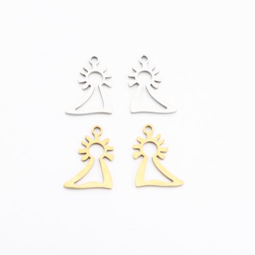 Полые Кулон из нержавеющей стали, Нержавеющая сталь 304, Другое покрытие, DIY & отверстие, Много цветов для выбора продается PC