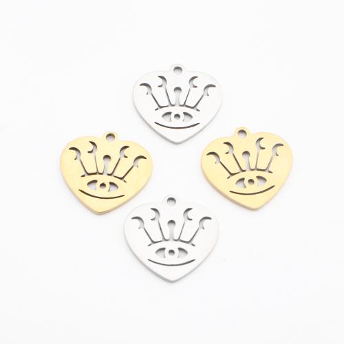 Полые Кулон из нержавеющей стали, Нержавеющая сталь 304, Сердце, Другое покрытие, DIY & отверстие, Много цветов для выбора продается PC