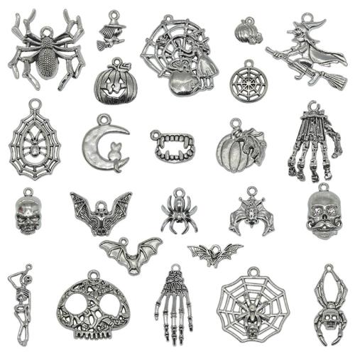 Мода Хэллоуин Кулон, цинковый сплав, плакированный цветом под старое серебро, DIY & разные стили для выбора, продается PC