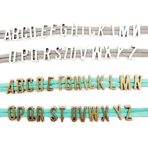 Разделитель бусин Рондель из цикового сплава, цинковый сплав, Алфавитное письмо, Другое покрытие, DIY, Много цветов для выбора 26ПК/сумка, продается сумка